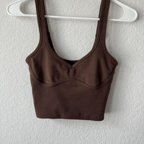 commense brown corset detail tank - Picture 5 of 8